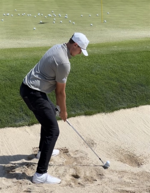 Ludvig Åberg: Bunker Practice at Valhalla