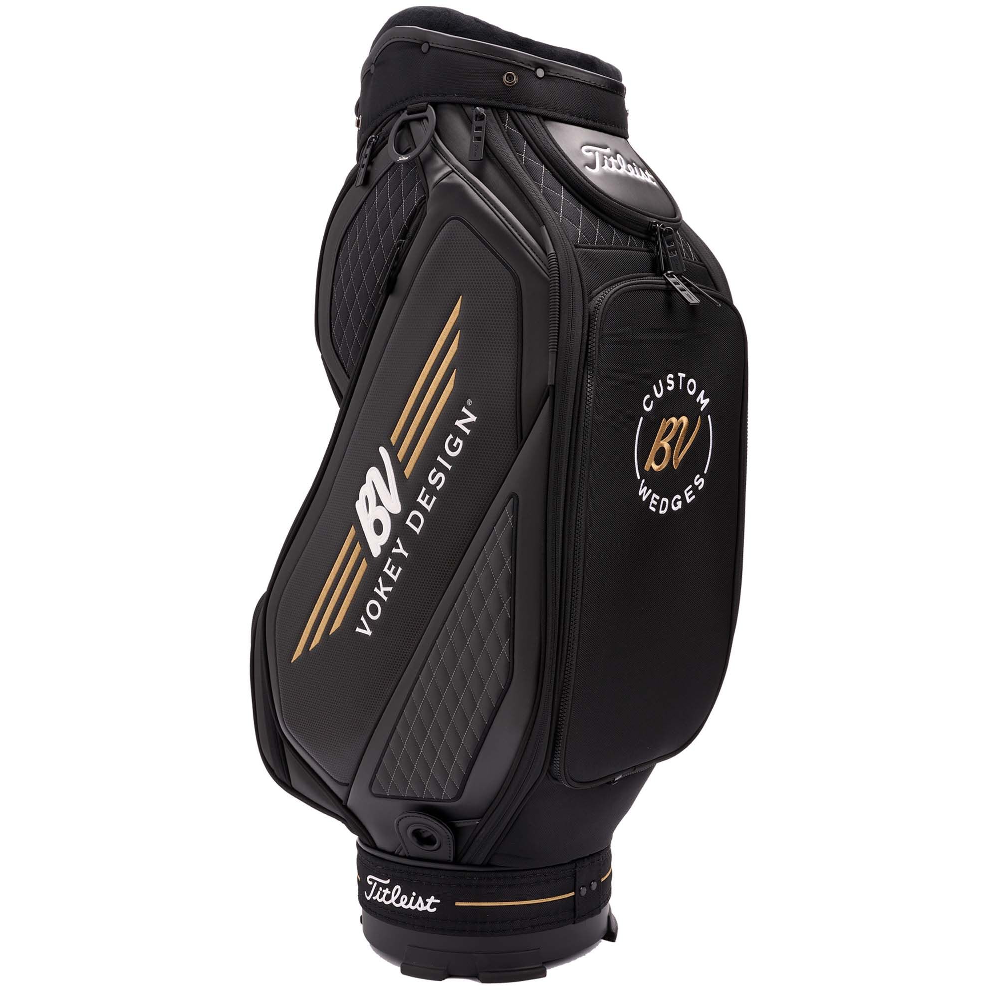 Vokey Midsize Staff Bag - Black/White/Gold